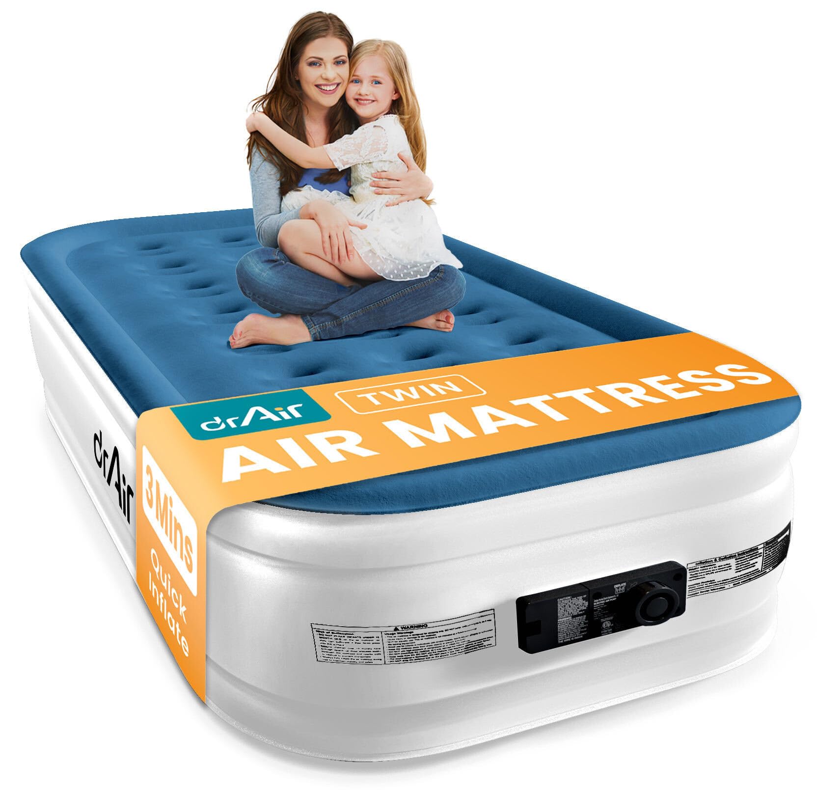 Dr. air Twin Air Mattress Blue/White - main