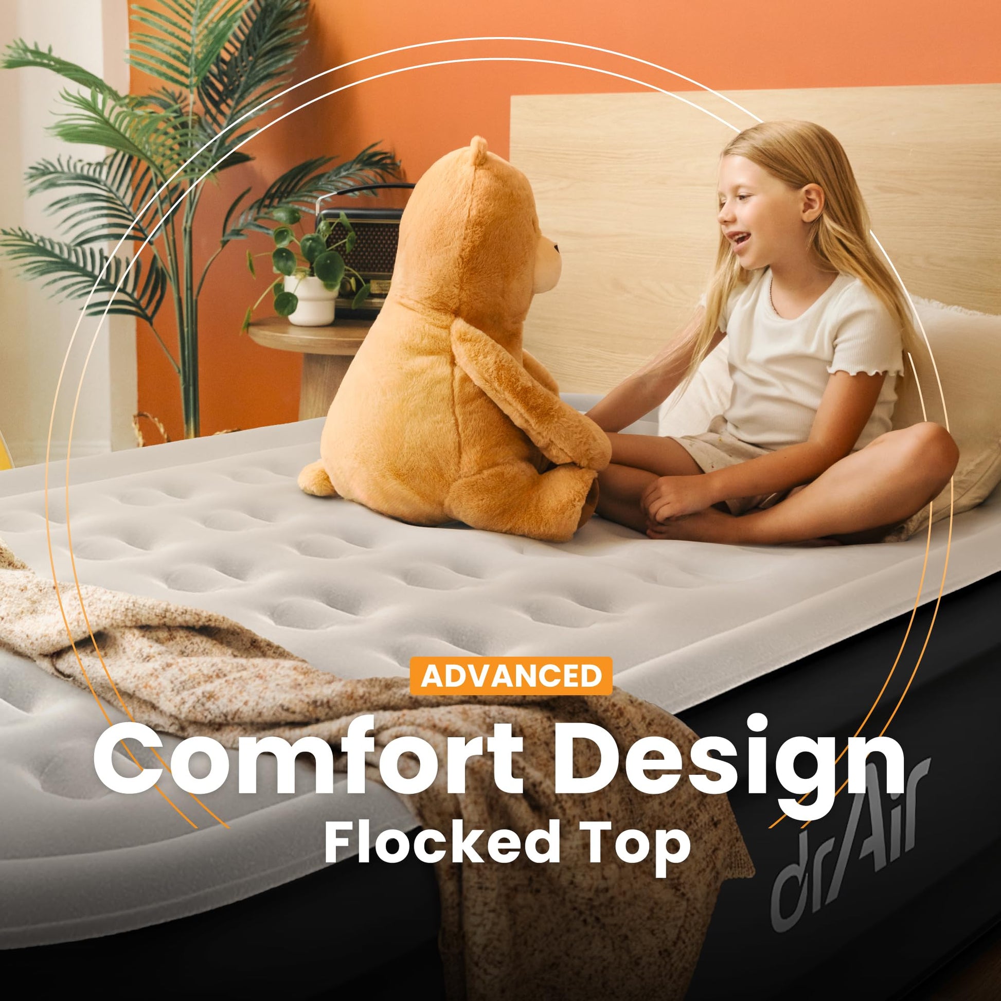 Dr. air Air Mattress - built-in pump