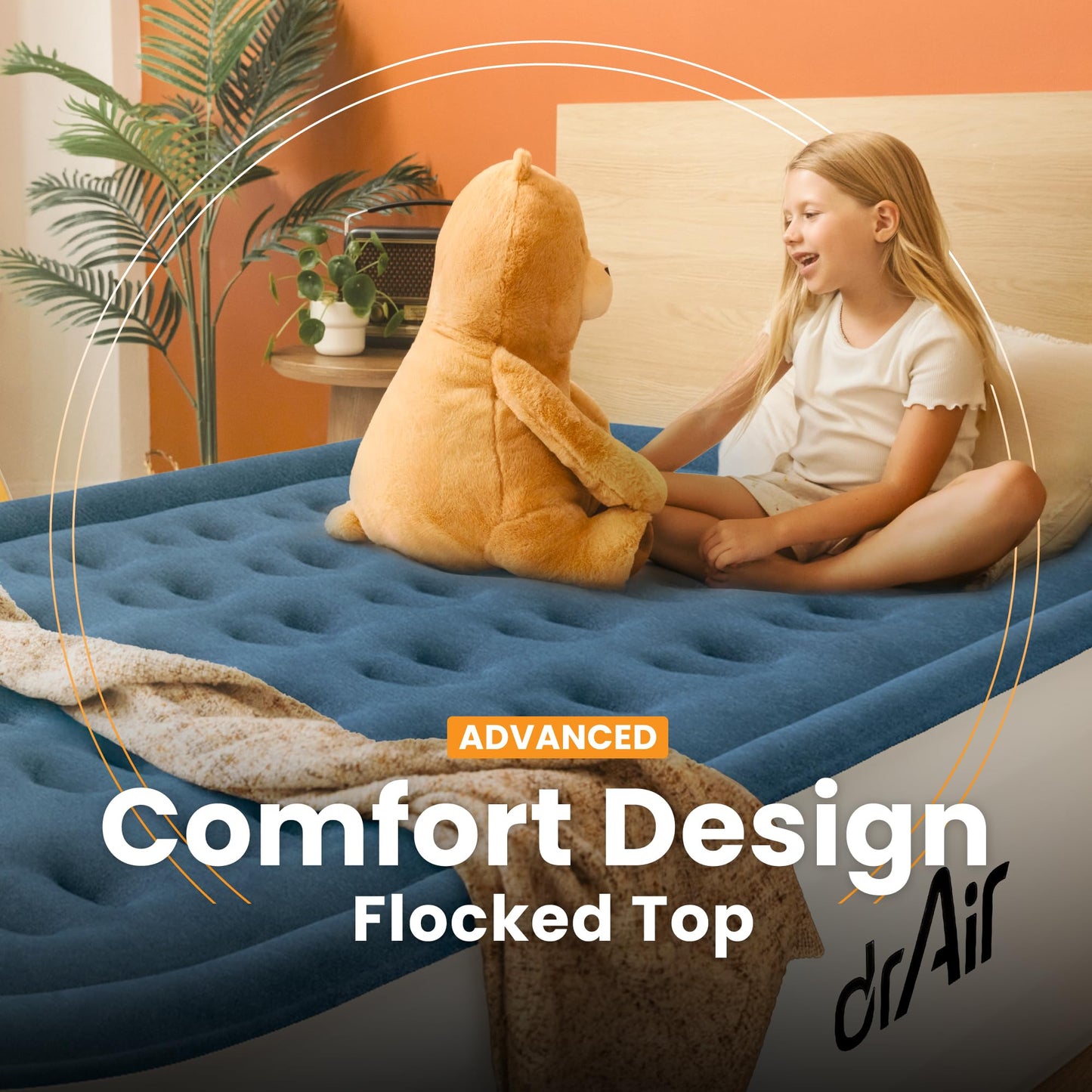 Dr. air Air Mattress - built-in pump